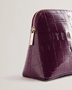 Εικόνα της 253577-MAROON TED BAKER ΝΕΣΕΣΕΡ CROCALA Imitation Croc Makeup Bag